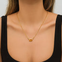 Special-Cut Citrine & Diamond Necklace