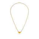 Special-Cut Citrine & Diamond Necklace