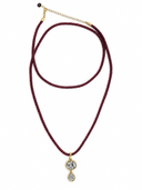 Mahogany Silk Moissanite Necklace