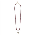 Mahogany Silk Moissanite Necklace