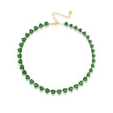 Emerald Hearts Necklace