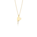 Dripping Diamonds Heart Necklace