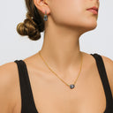 Special-Cut Blue Topaz & Diamond Necklace