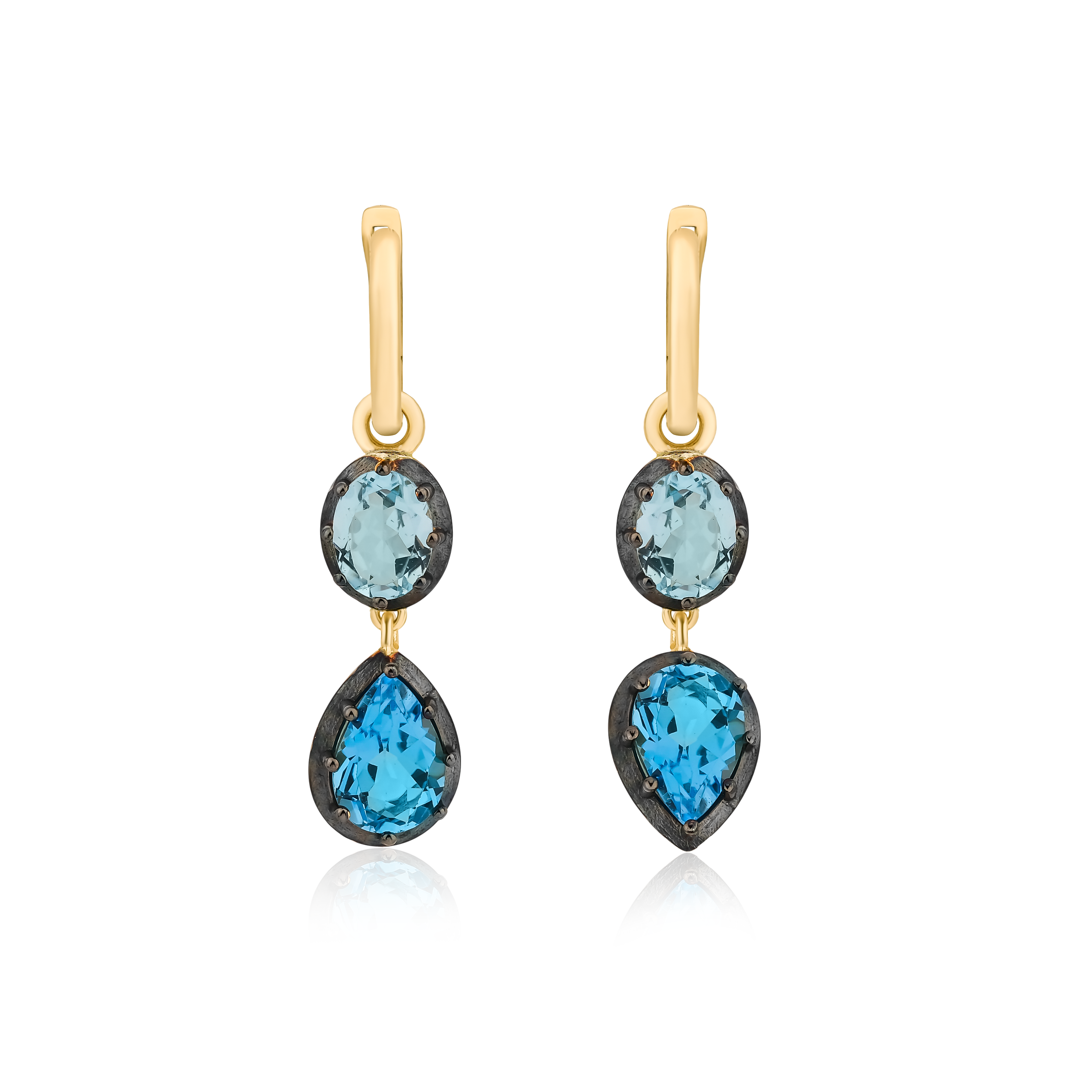 Swiss Topaz & Sky Topaz Earrings