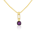 Amethyst In-Frame Necklace with Pavé Diamonds