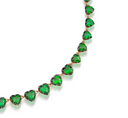 Emerald Hearts Necklace