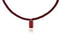 Cord Garnet Necklace
