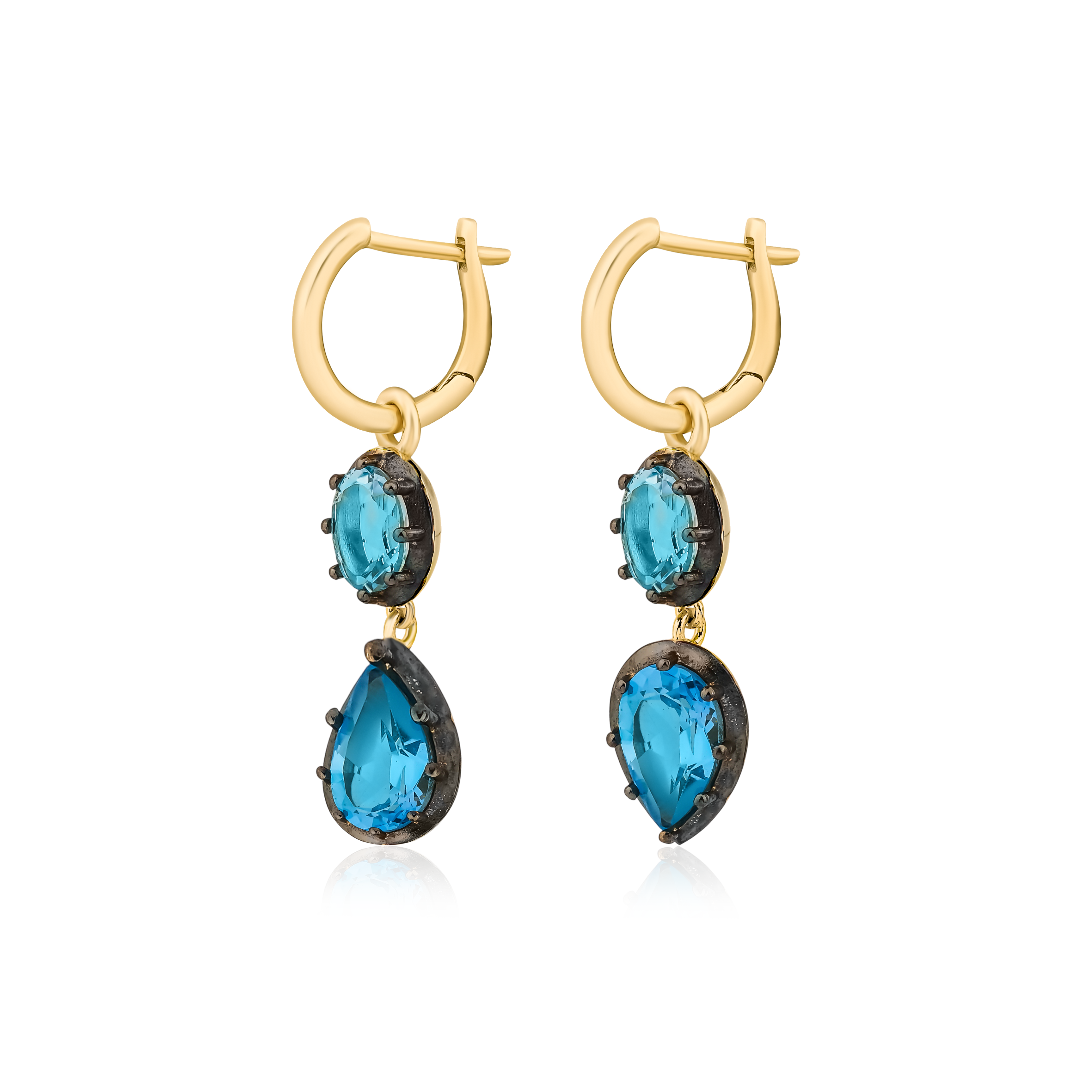 Swiss Topaz & Sky Topaz Earrings