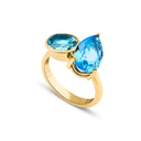 Swiss Topaz & Sky Topaz Ring