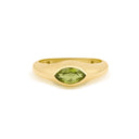 Marquise Cut Peridot Statement Ring
