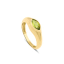 Marquise Cut Peridot Statement Ring