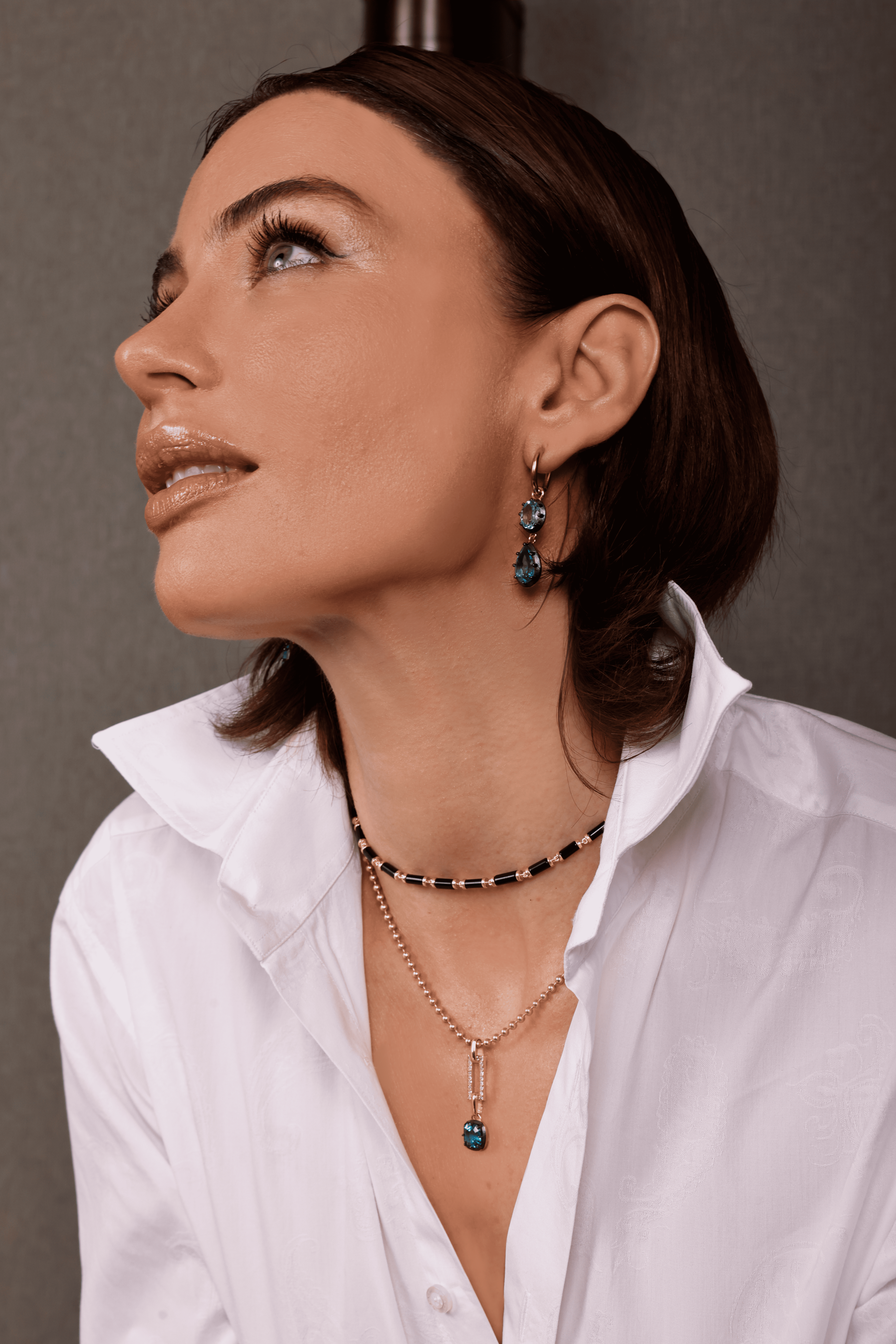 Swiss Topaz & Sky Topaz Earrings