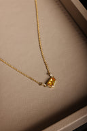 Special-Cut Citrine & Diamond Necklace