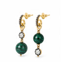 Malachite Asymmetric Earrings